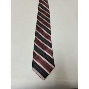 IKE BEHAR Mens Silk Necktie Ribbed Designer Blue Red grey burgundy‎ Woven Tie